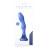 CHRYSTALINO Gode en verre Gallant Bleu 16 x 3.4cm